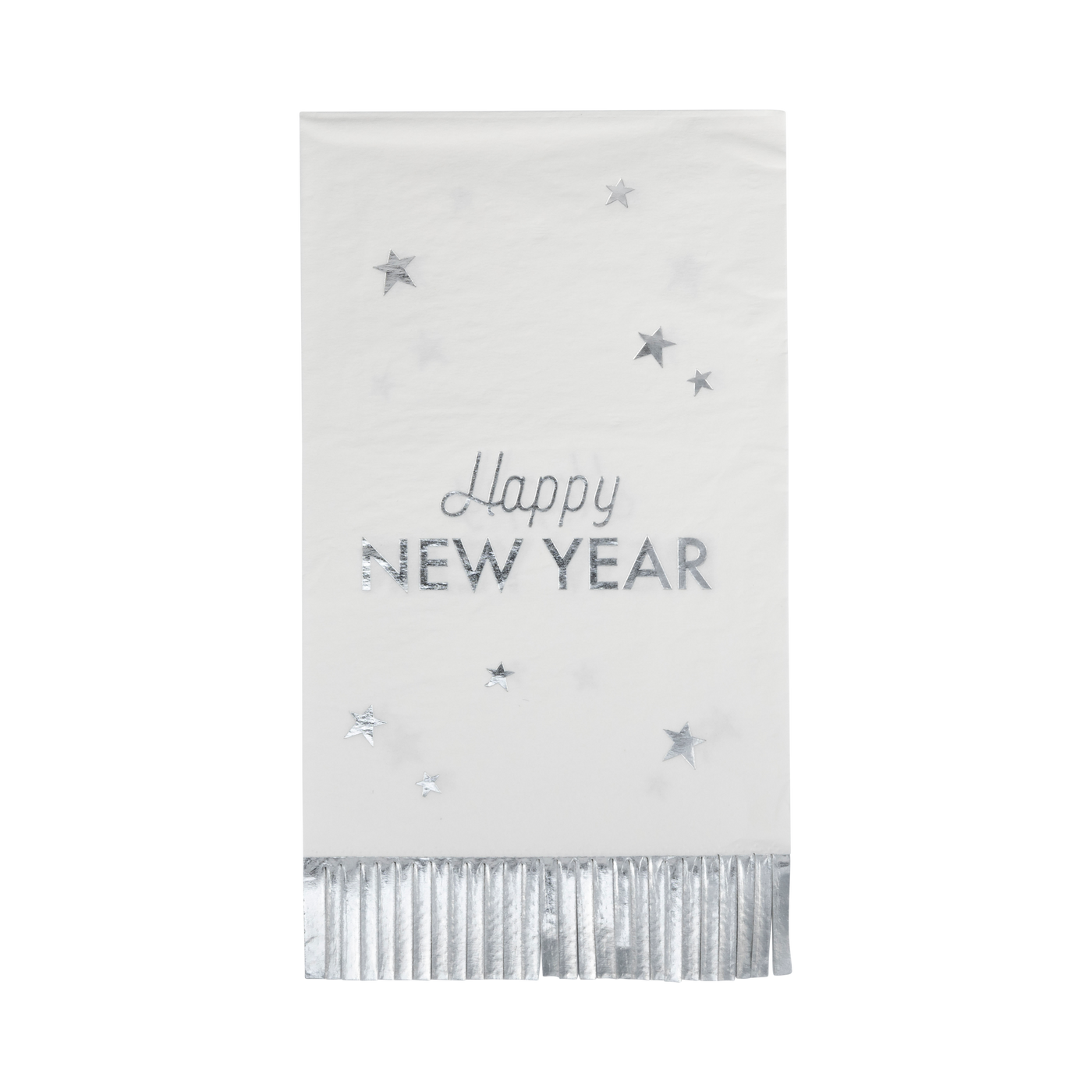 Happy New Year Fringed Dinner Napkin