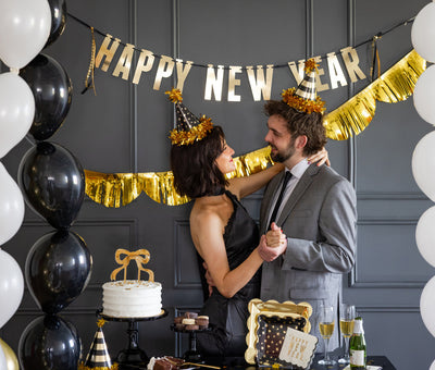 Black and Gold Party Hats
