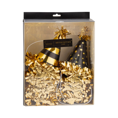 Black and Gold Party Hats