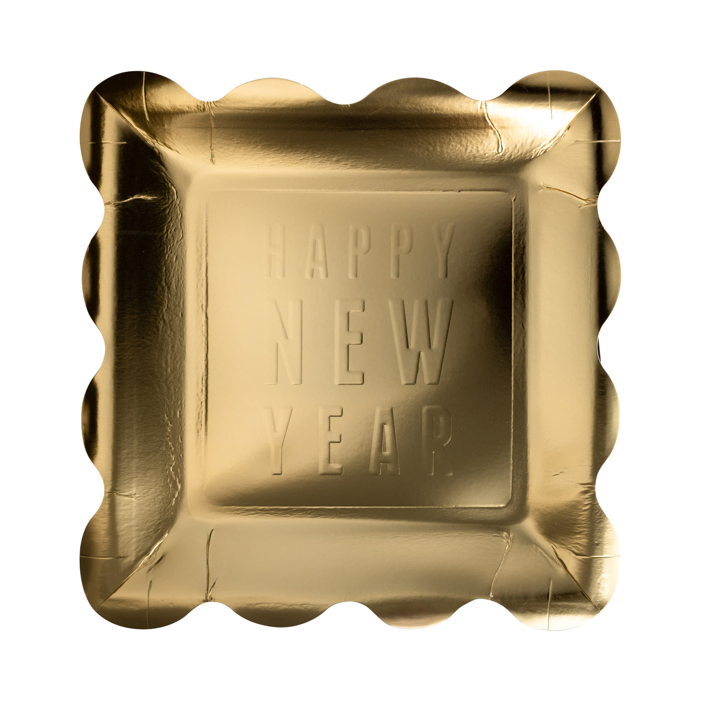Happy New Year Embossed Plate