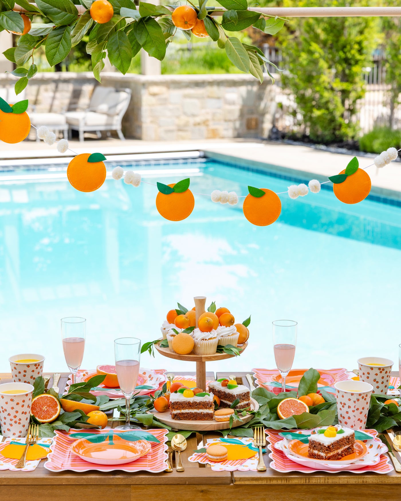 Felt Orange Banner