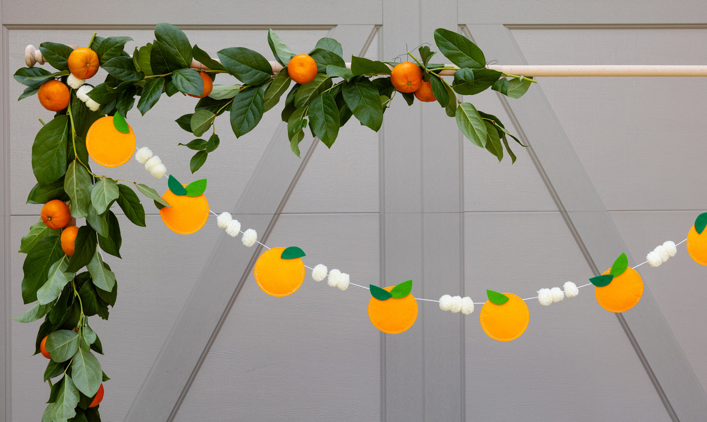 Felt Orange Banner