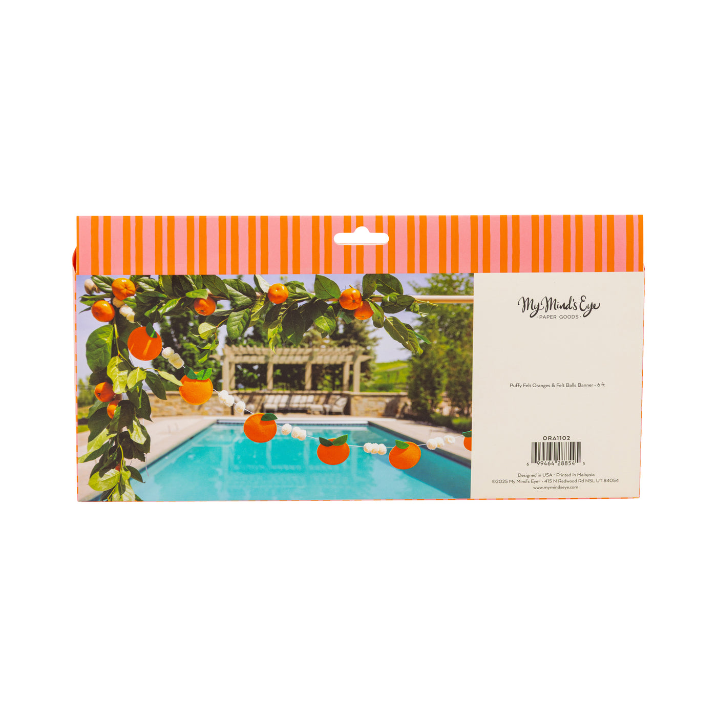 Felt Orange Banner