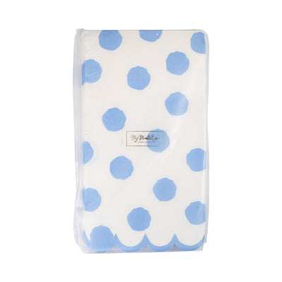 Blue Polka Dot Dinner Napkin