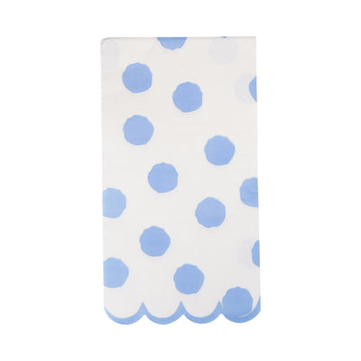 Blue Polka Dot Dinner Napkin