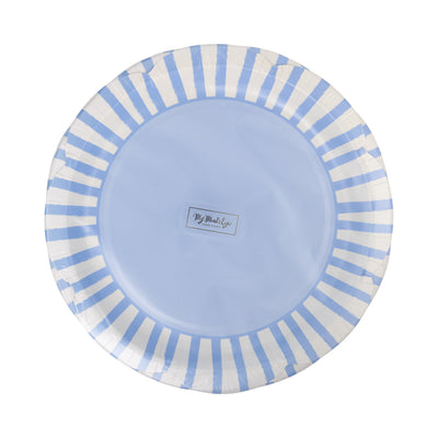 Blue Striped 9" Scallops