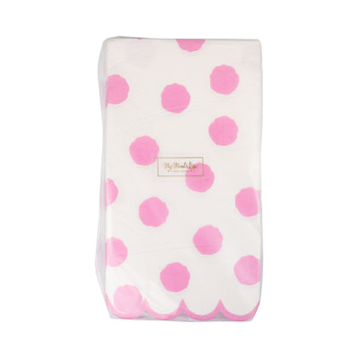 Fuchsia Polka Dot Dinner Napkin