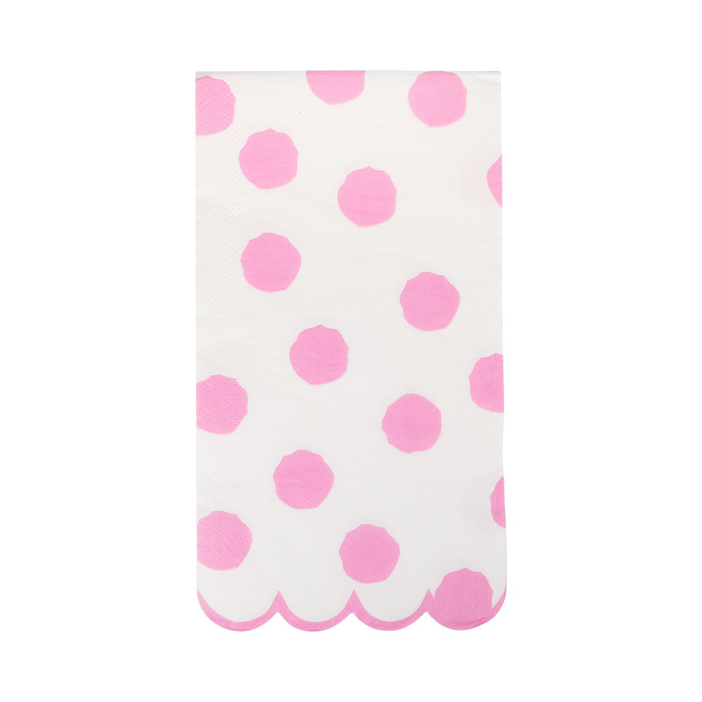 Fuchsia Polka Dot Dinner Napkin