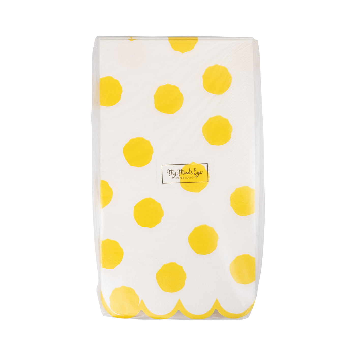 Yellow Polka Dot Dinner Napkin