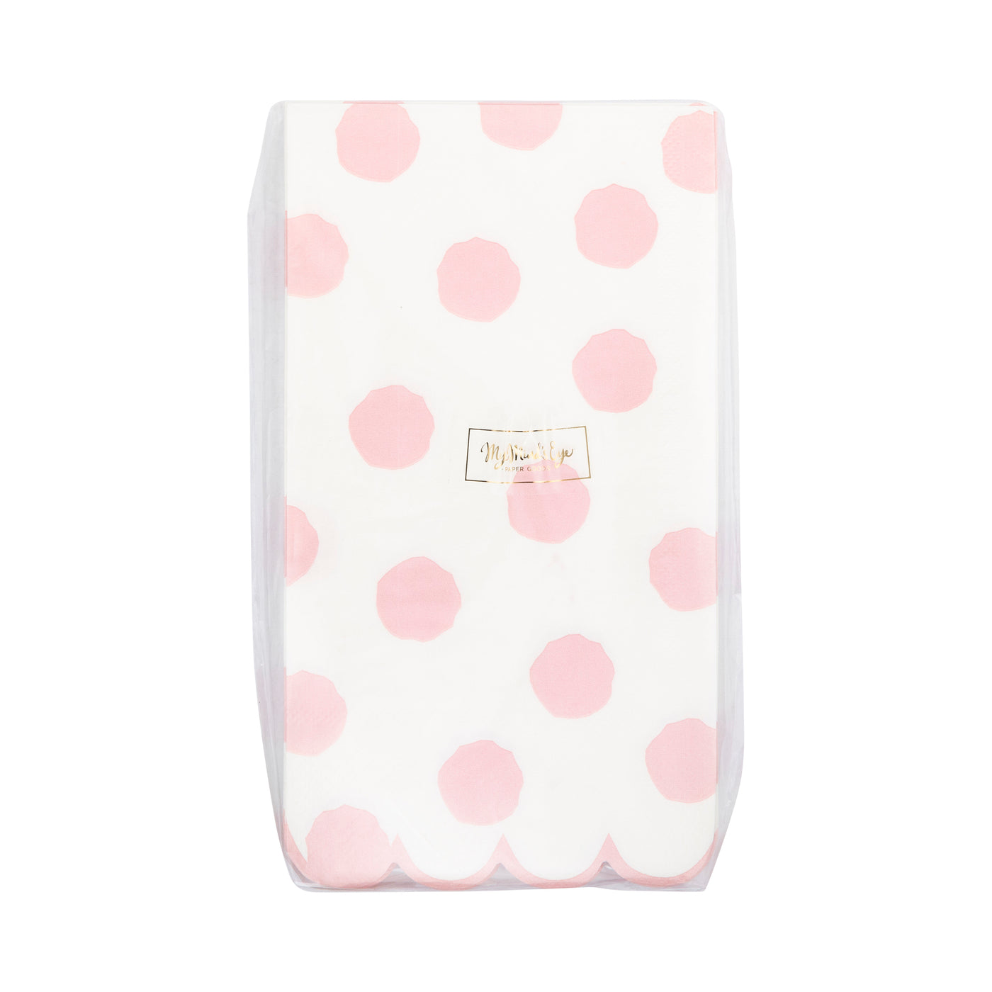 Pink Polka Dot Dinner Napkin