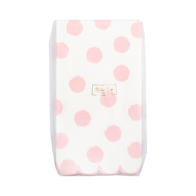 Pink Polka Dot Dinner Napkin