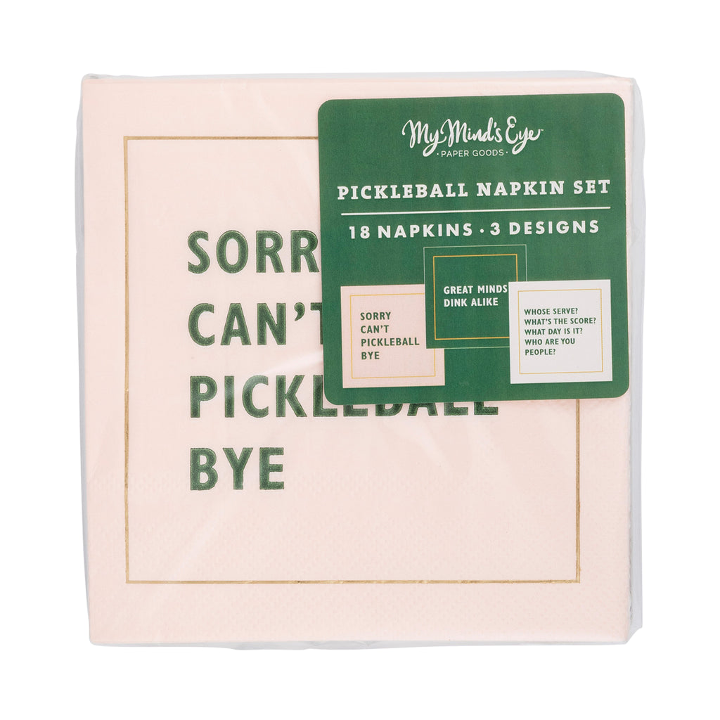 My Mind's Eye Pickleball Sayings Cocktail Napkin - Thumbnail 2