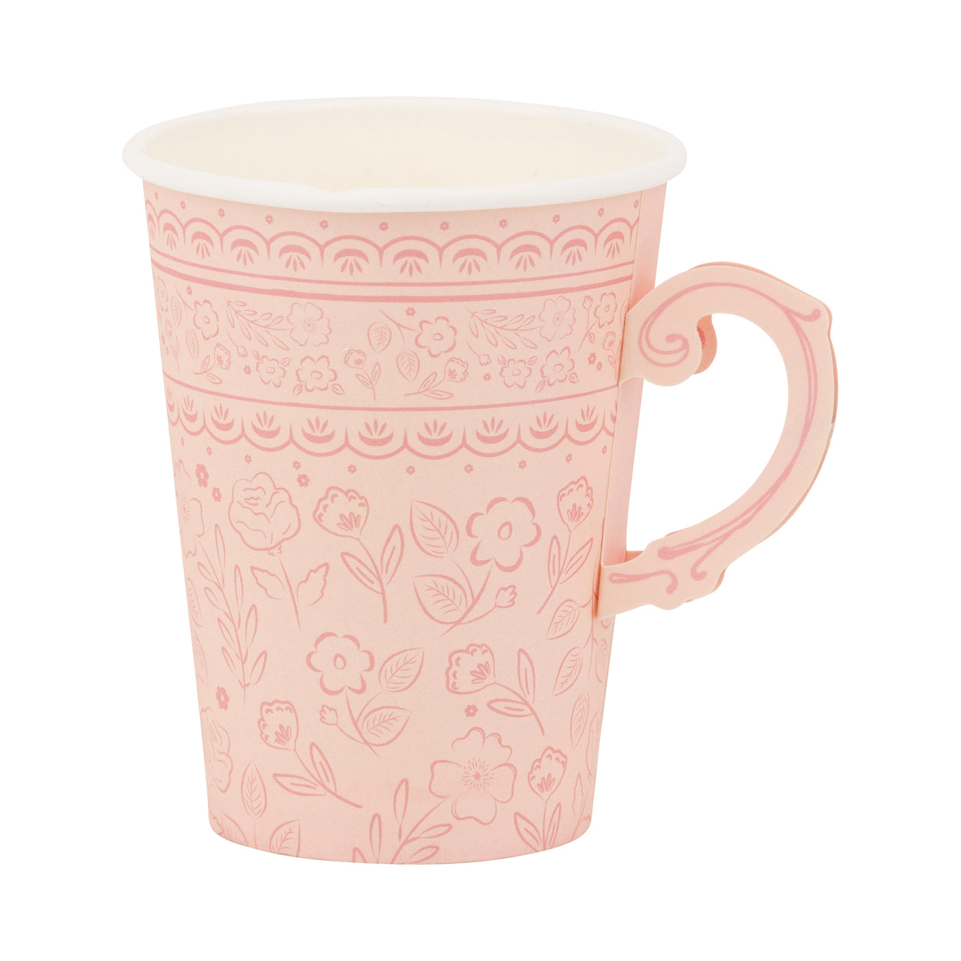 Pink Floral Party Cups