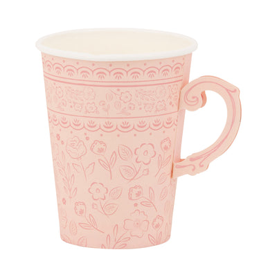 Pink Floral Party Cups