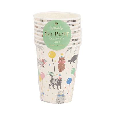 Cat Party Cup - 12 oz