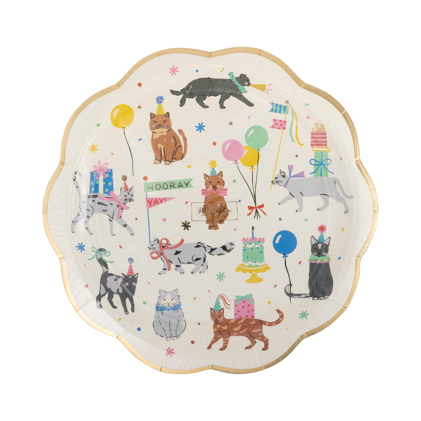 Cat Party Plate