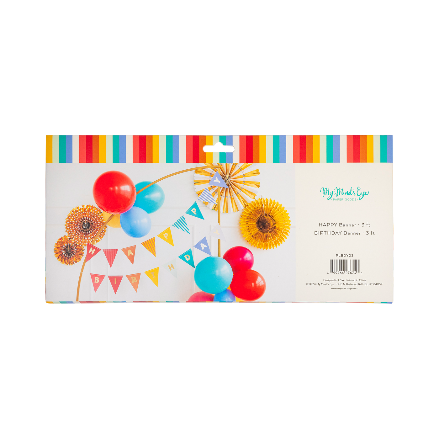 Bright Happy Birthday Banner Set