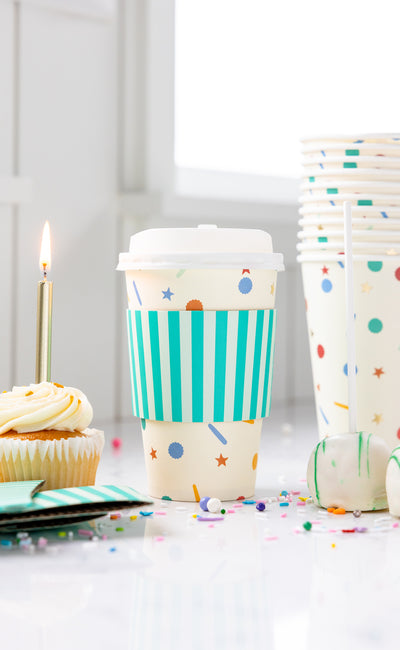 Bright Confetti To-Go Cups