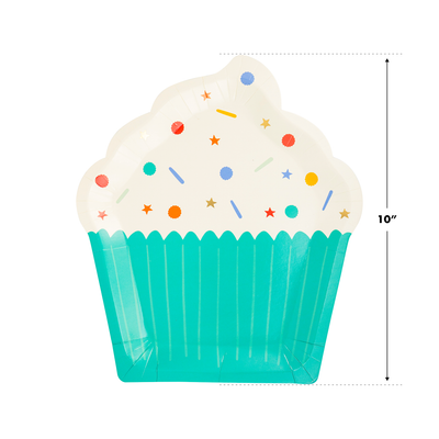 Birthday Cupcake Shaped Paper Plate