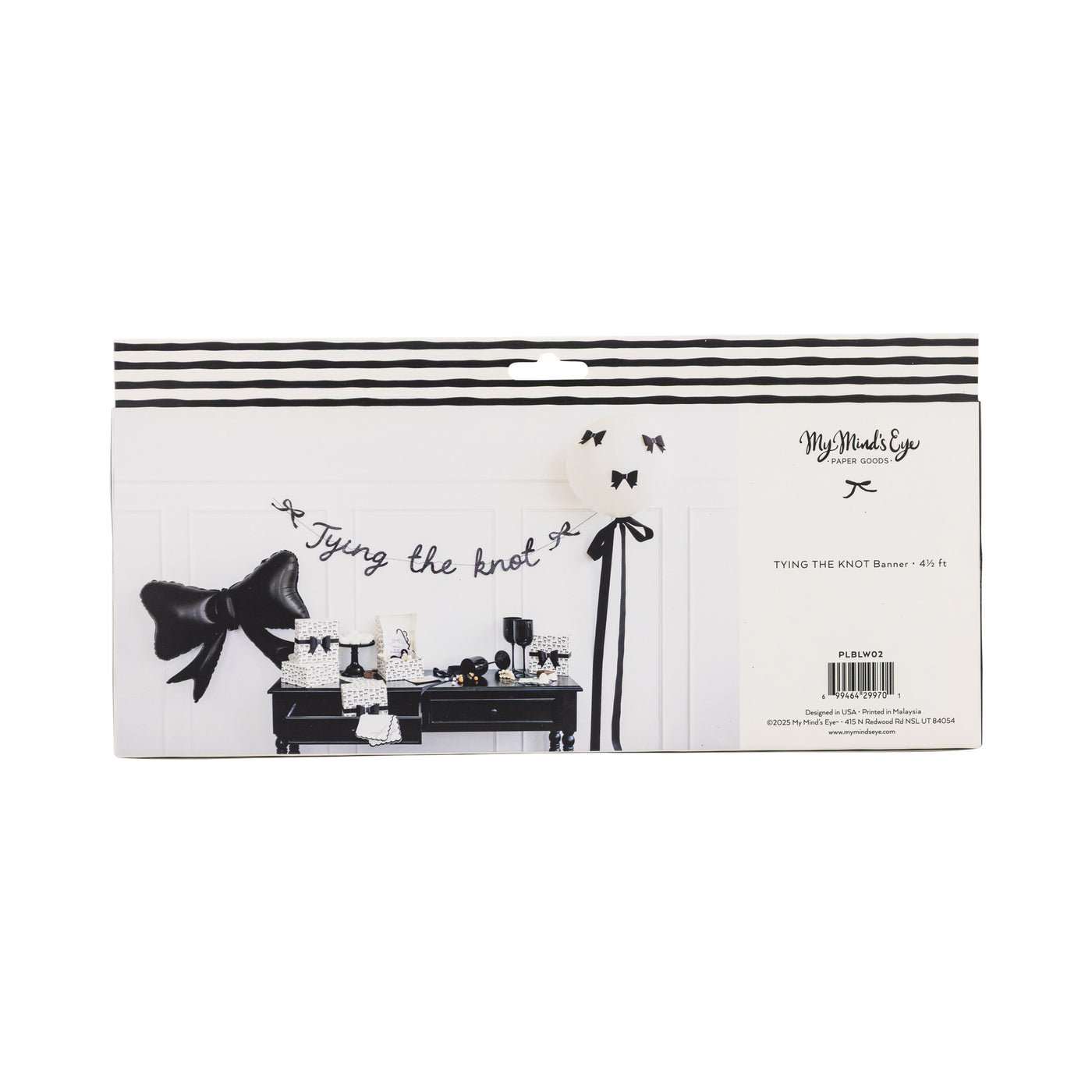 Tying the Knot Glitter Banner