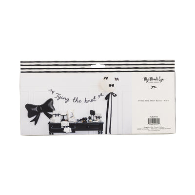 Tying the Knot Glitter Banner