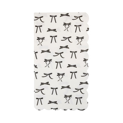 Black Bow Guest Napkin