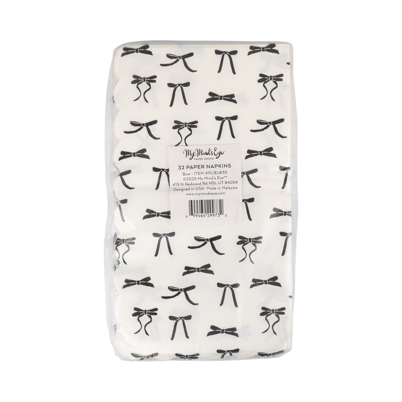 Black Bow Guest Napkin