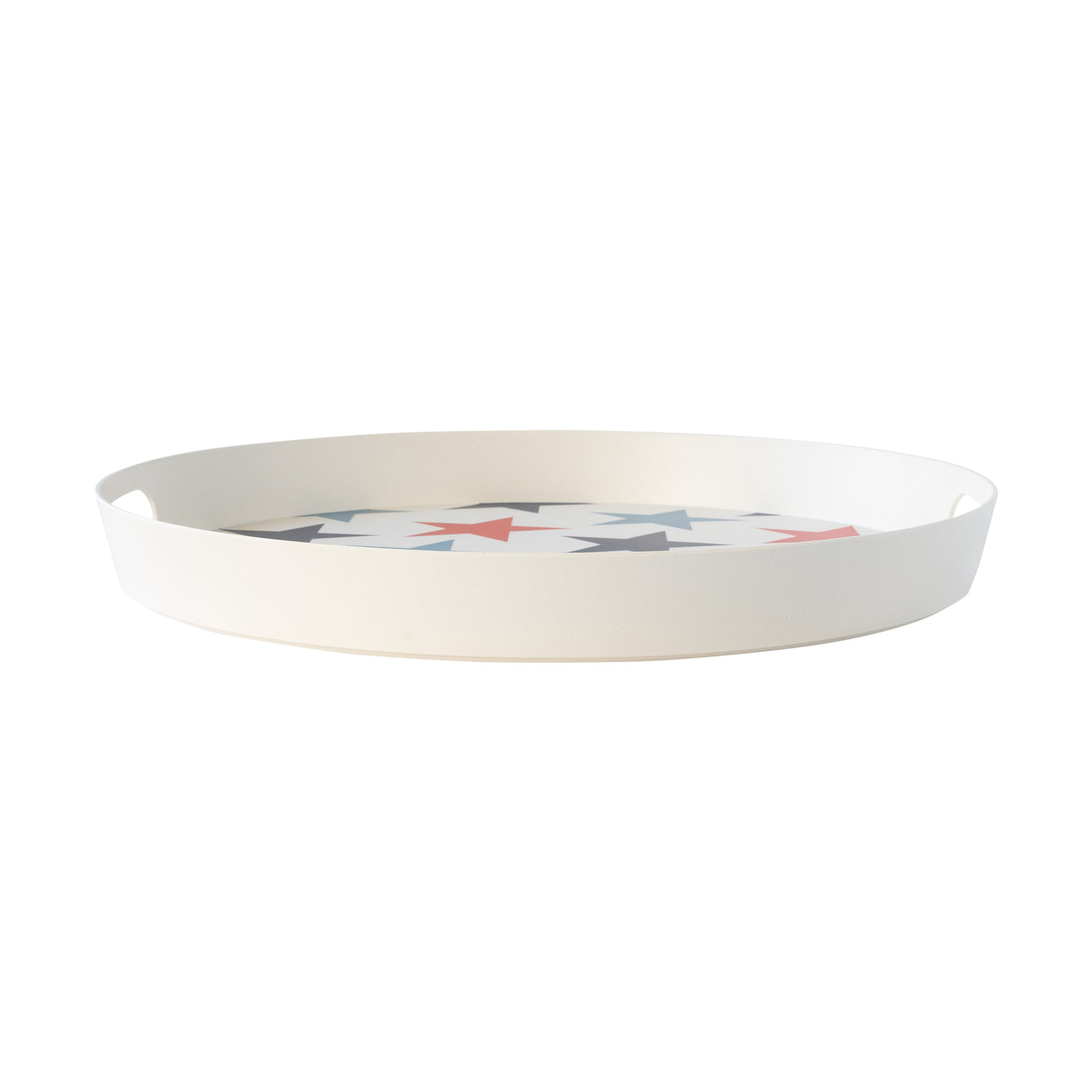 Multi Star Reusable Bamboo Round Serving Tray