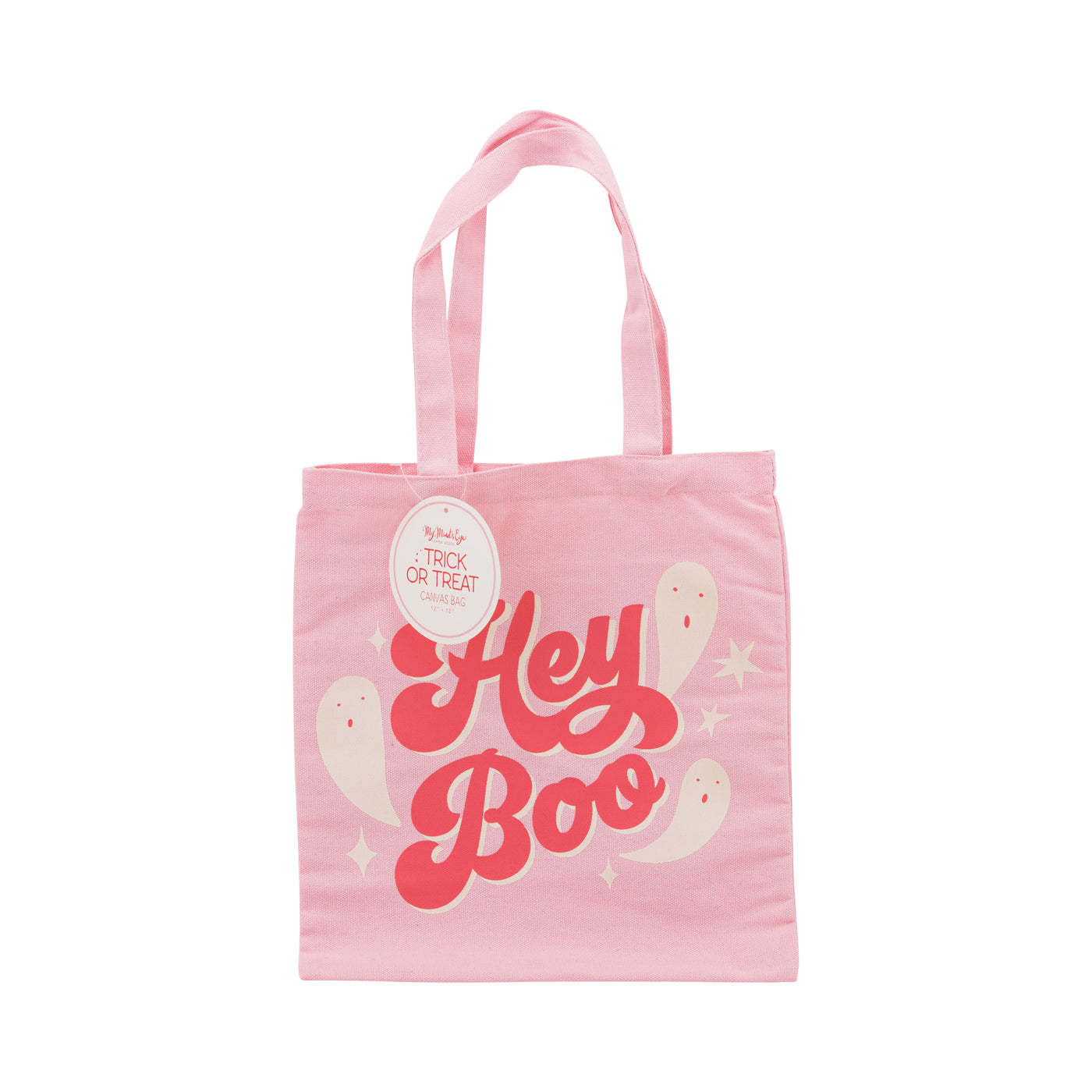 Hey Boo 12x12 inch Canvas Bag