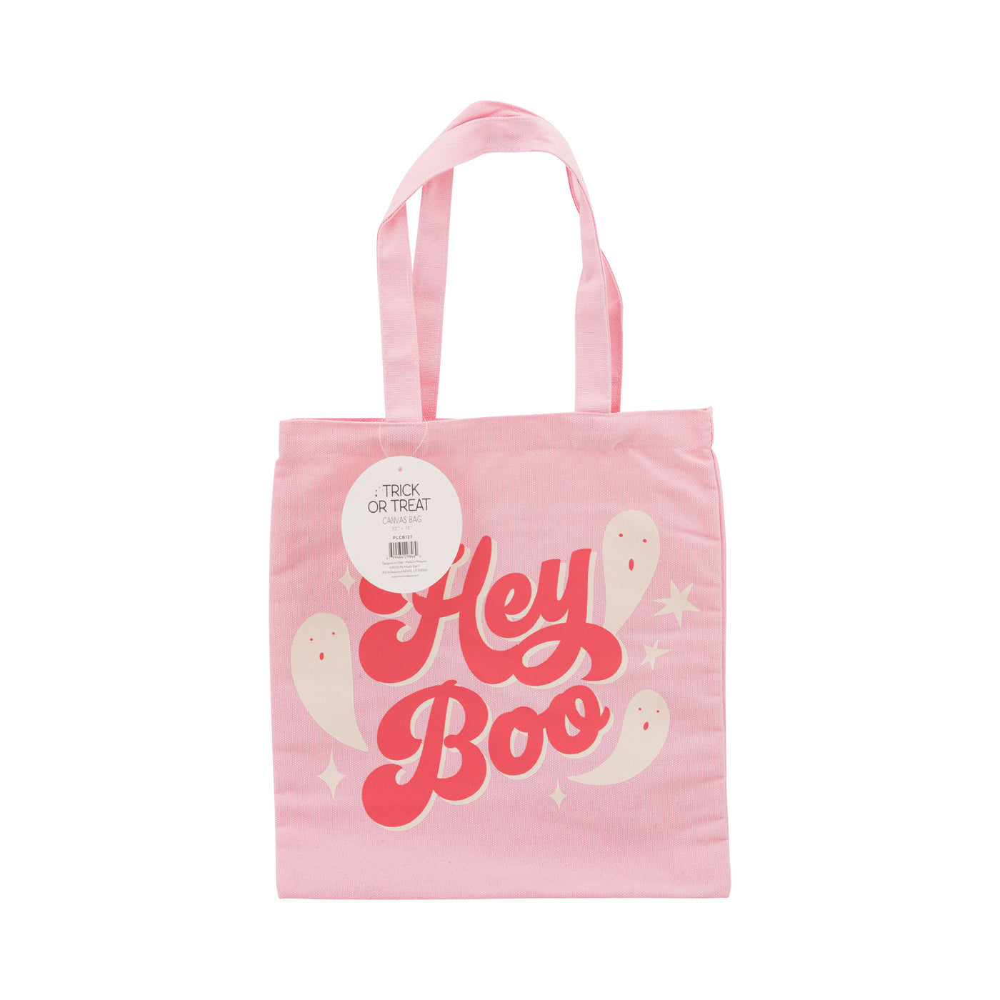 Hey Boo 12x12 inch Canvas Bag