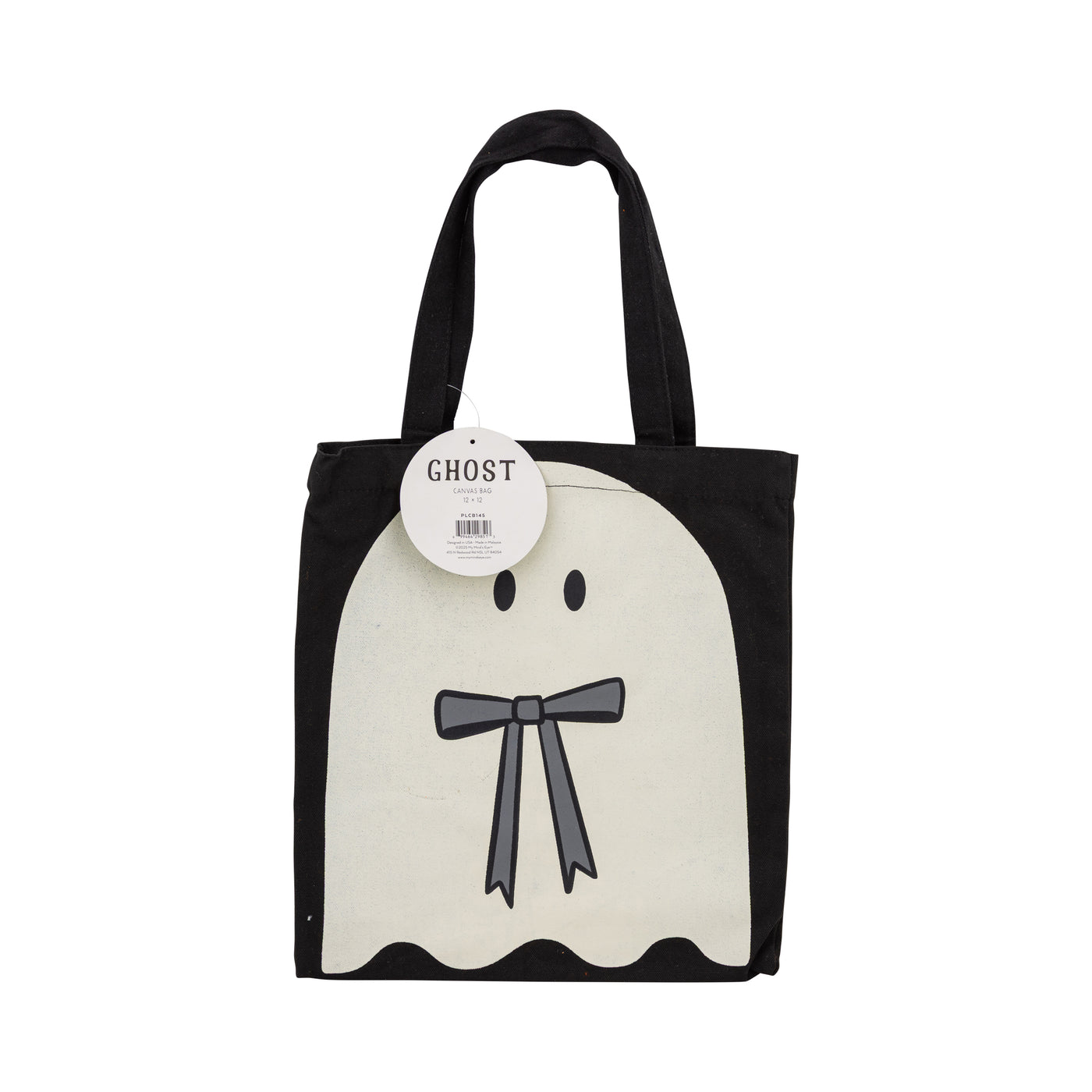 Bow Ghost 12x12 inch Canvas Bag