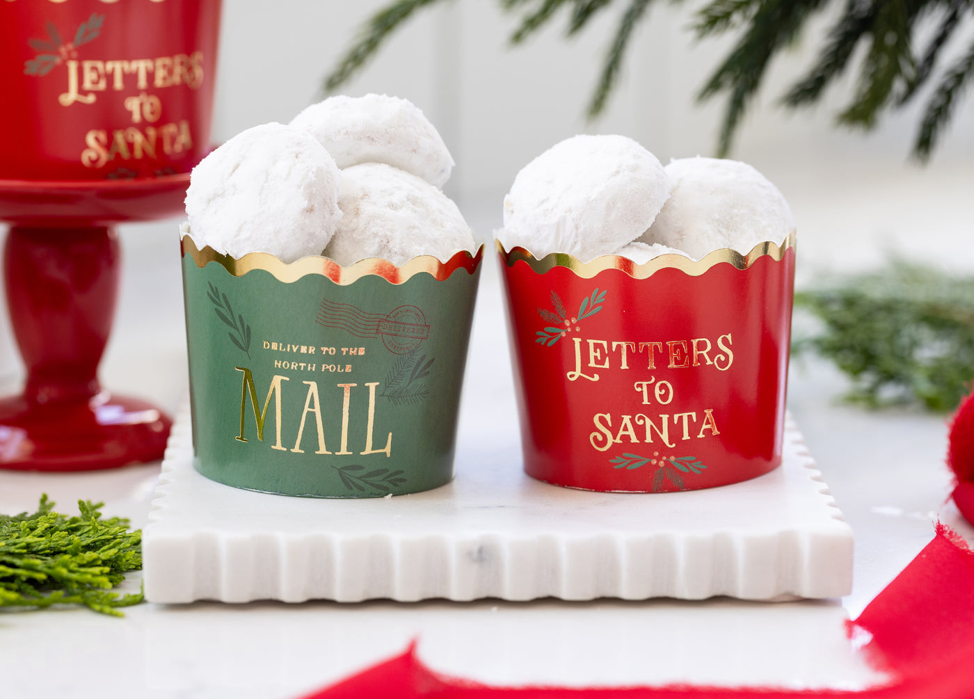 Foiled Letters to Santa Baking Cup 5 oz