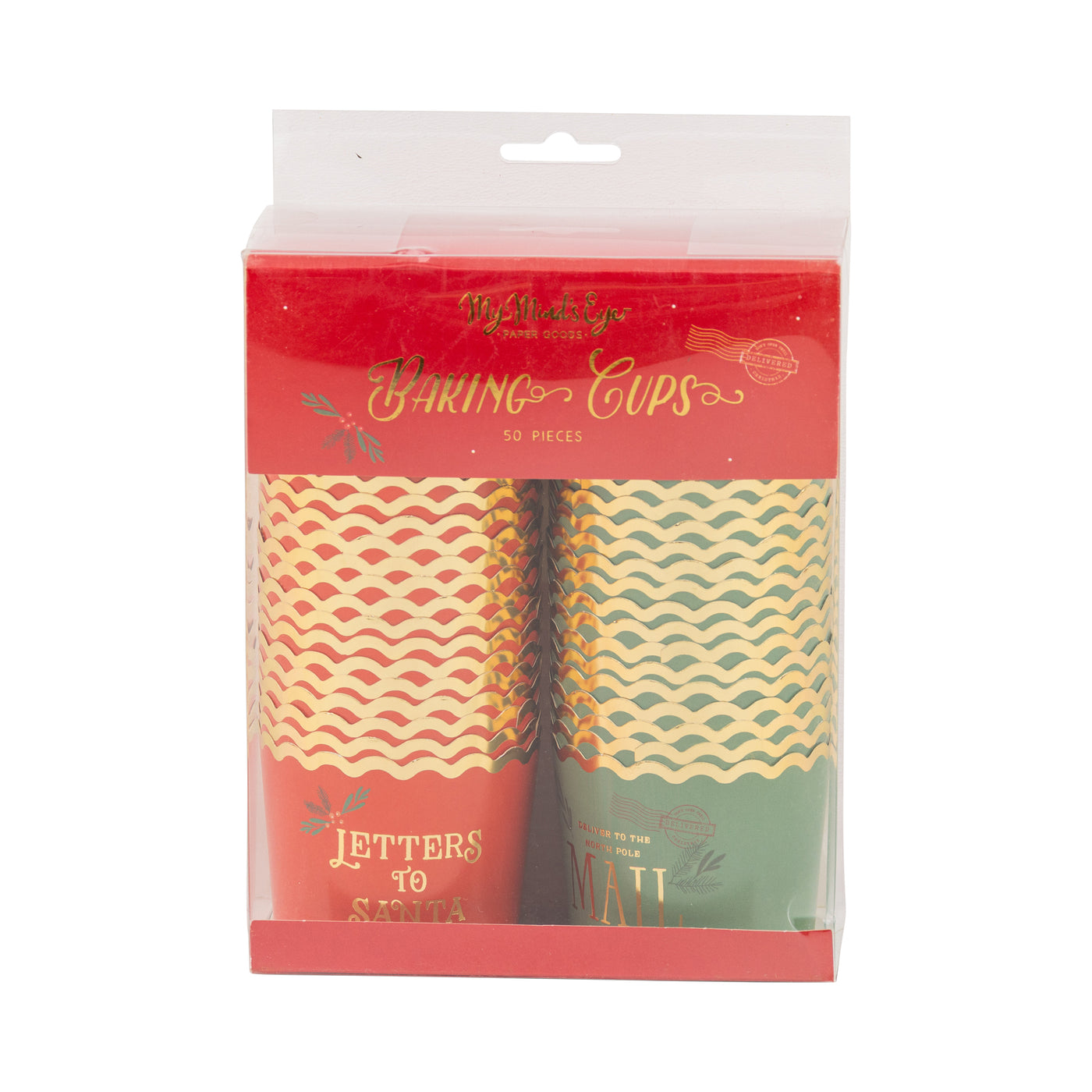 Foiled Letters to Santa Baking Cup 5 oz