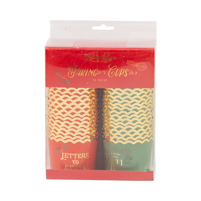 Foiled Letters to Santa Baking Cup 5 oz