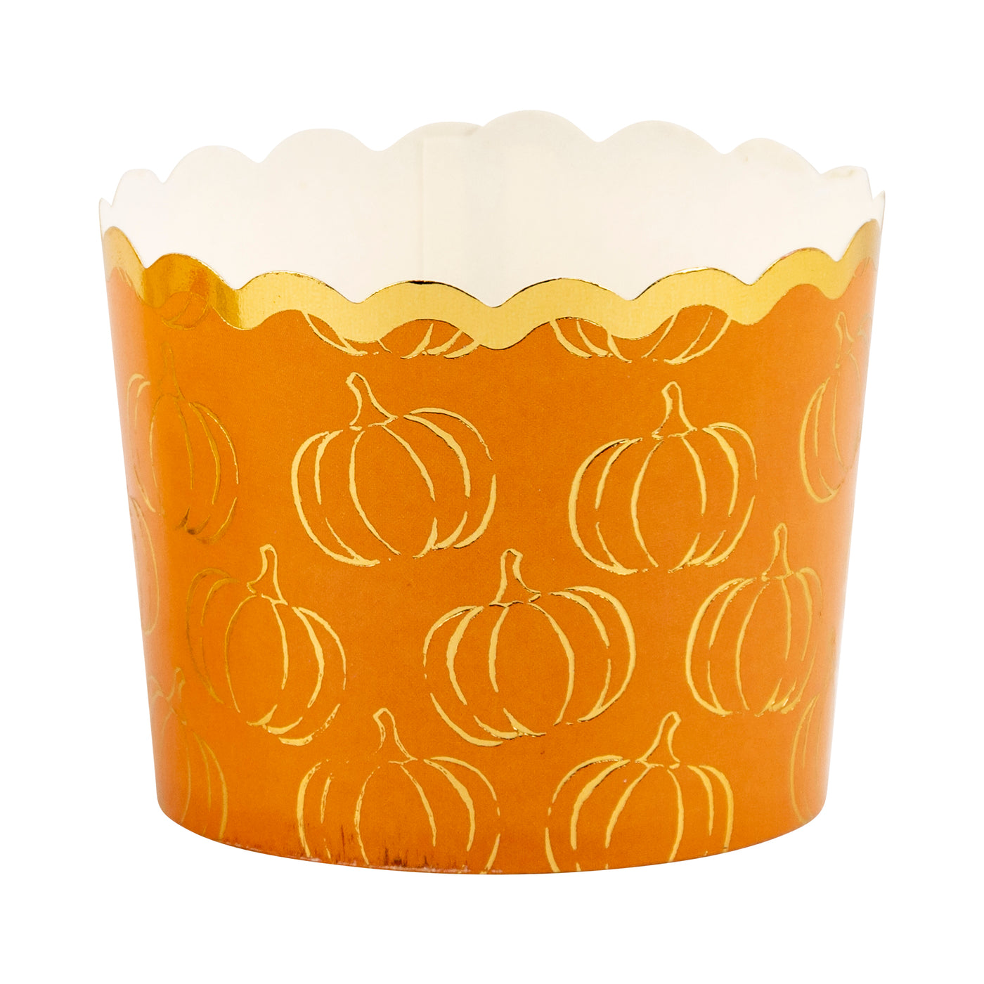 Foiled Fall Foliage with Pumpkins 5 oz Baking Cups