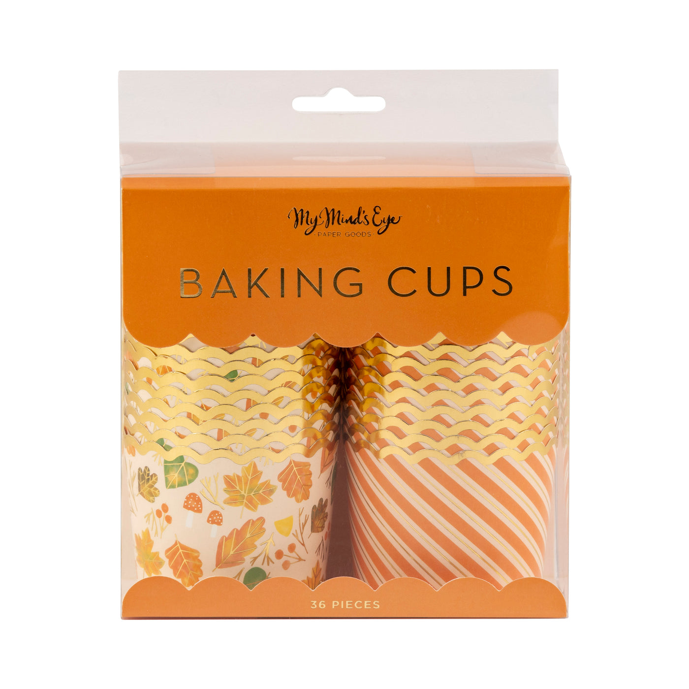 Gold Foil Forest Mushrooms 5 oz Baking Cups