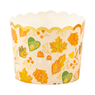 Gold Foil Forest Mushrooms 5 oz Baking Cups