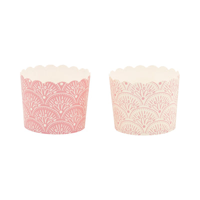 Pink Wave Pattern Baking Cup