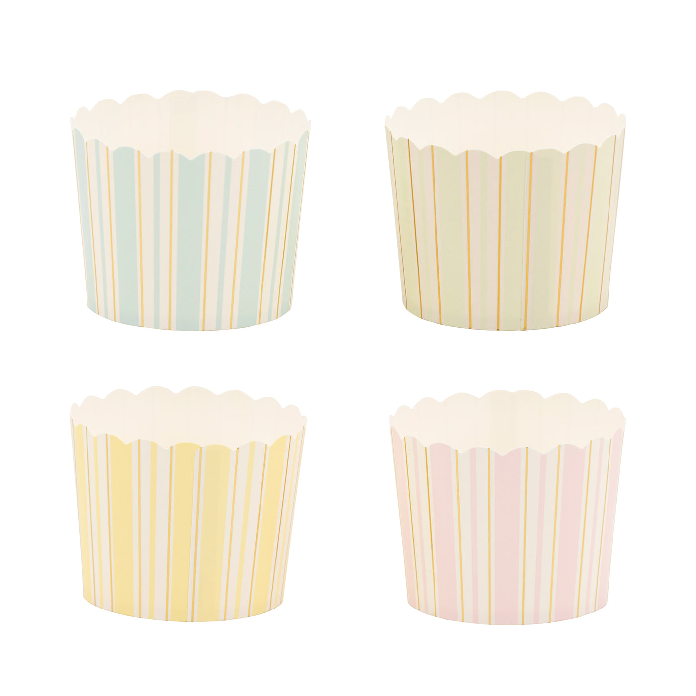 Foil Spring Pastel Stripe Baking Cup - 4 designs