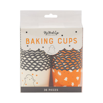 Orange Ghosts 5 oz Baking Cups