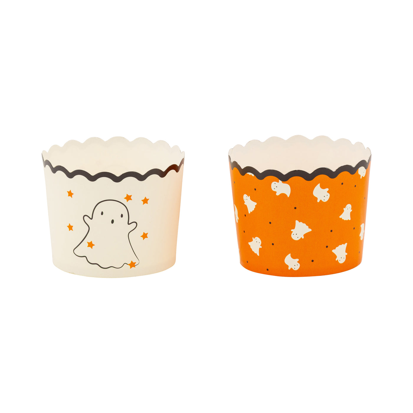 Orange Ghosts 5 oz Baking Cups