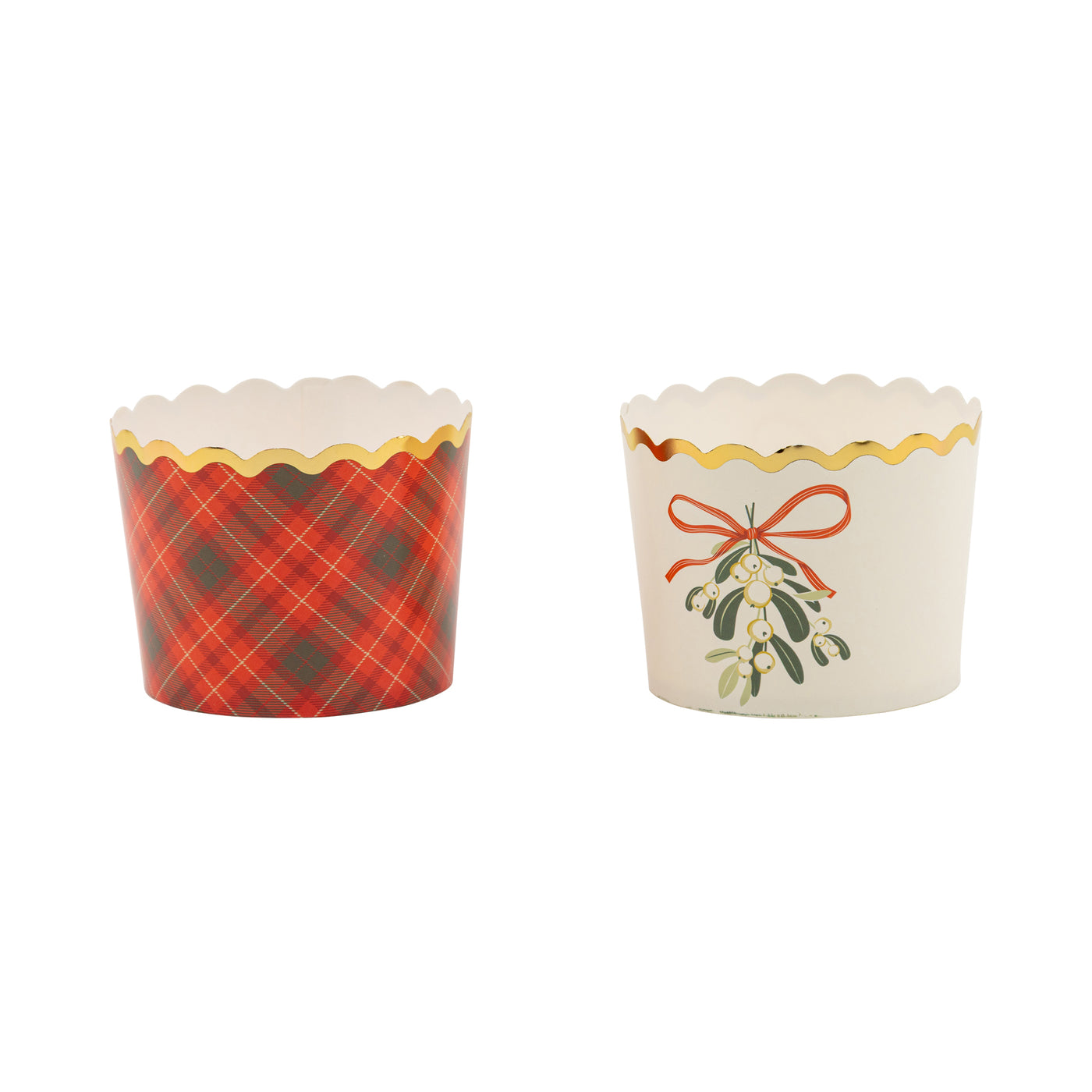 Foiled Mistletoe 5 oz Baking Cups