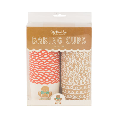 Happy Gingerbread Man 5 oz Baking Cups