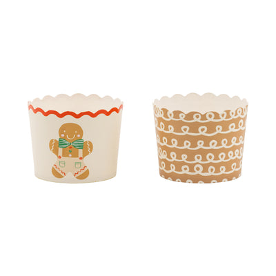 Happy Gingerbread Man 5 oz Baking Cups