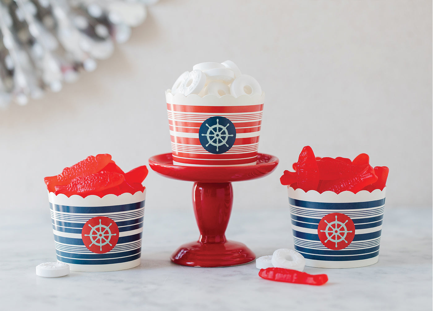 Striped Nautical Baking/Treat Cups