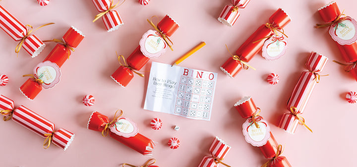 Red and Pink Crackers.