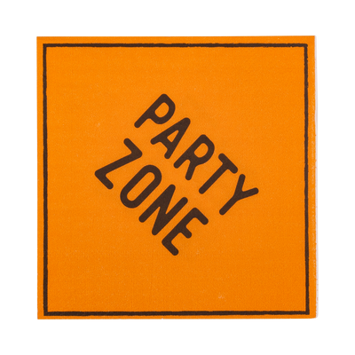 Construction Sign Paper Cocktail Napkin