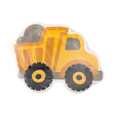 Construction Dump Truck Paper Plate