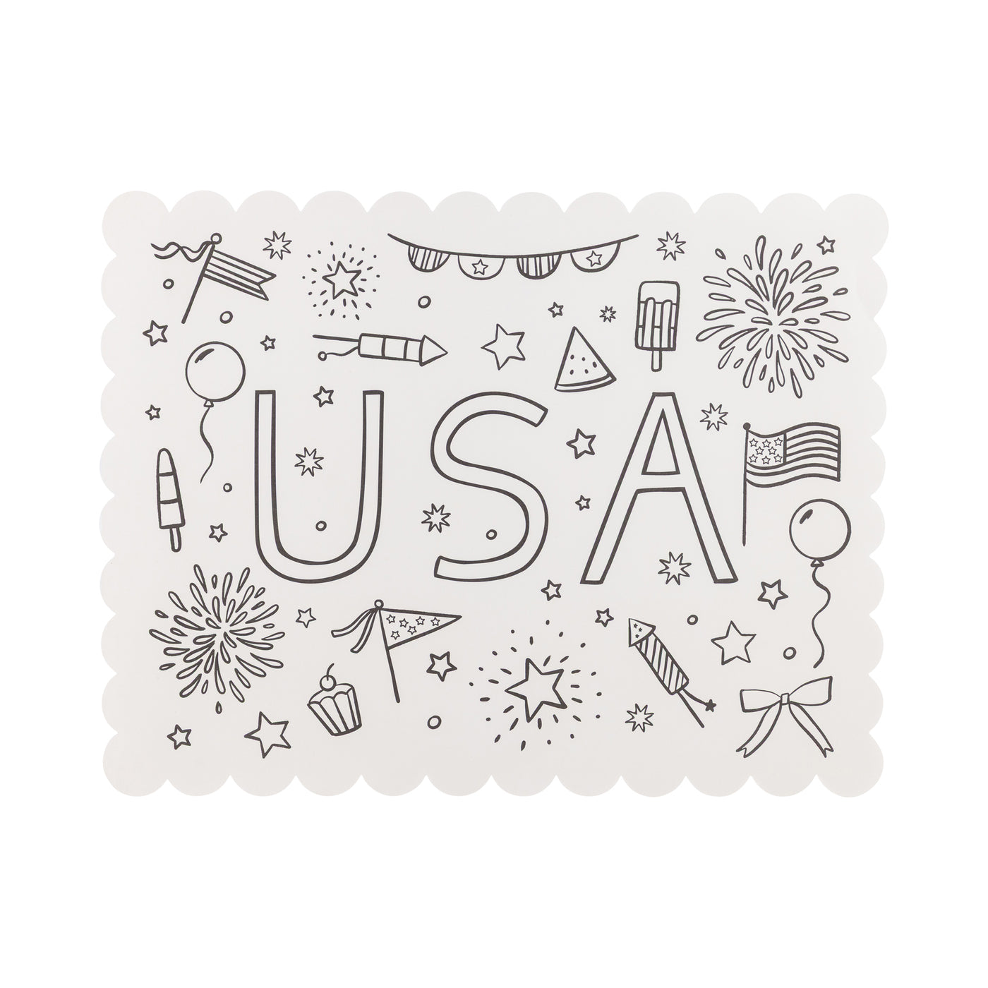 USA Coloring Activity Placemat (24 ct)