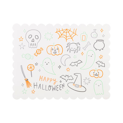Halloween Coloring Activity Placemat